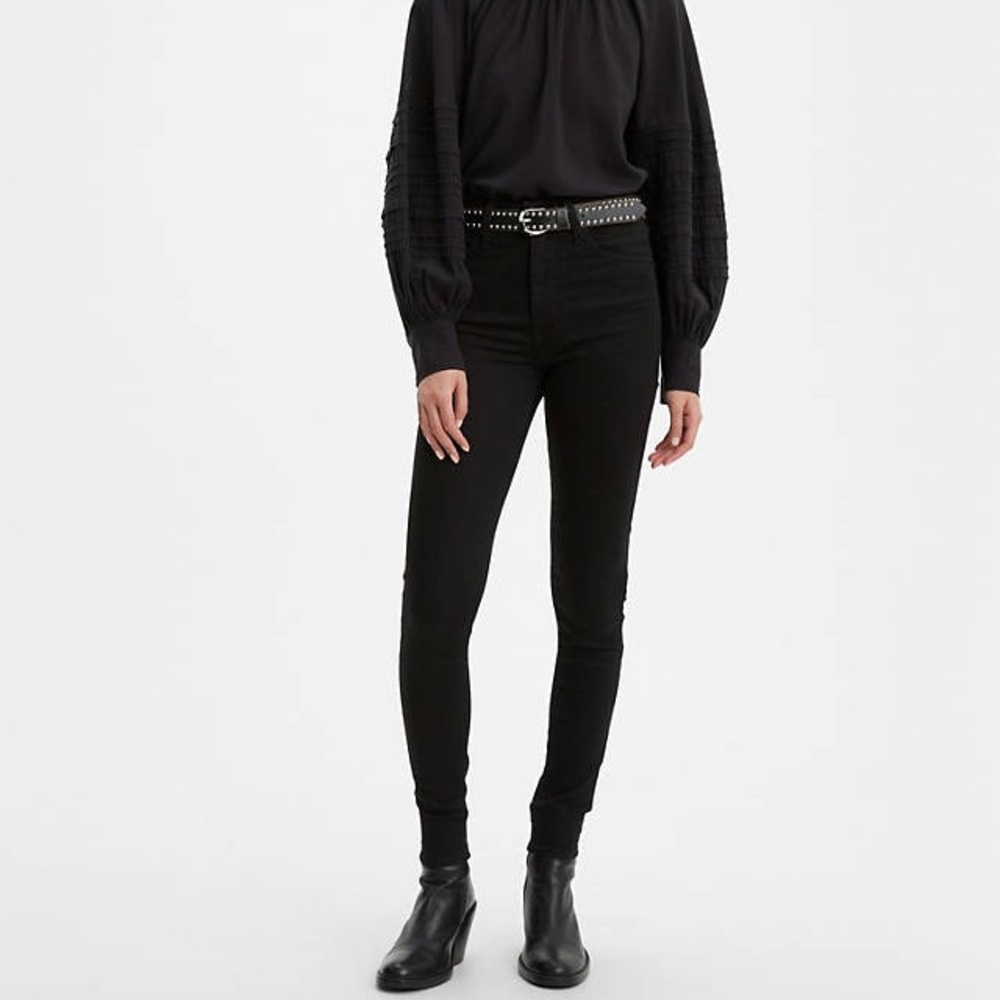 Levi’s Black Galaxy Mile High Super Skinny